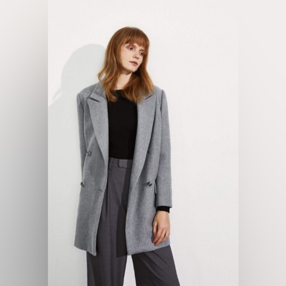 J.ING Gray Oversized Jacket Outwear